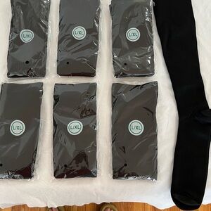 8 Black compression Socks - L/XL